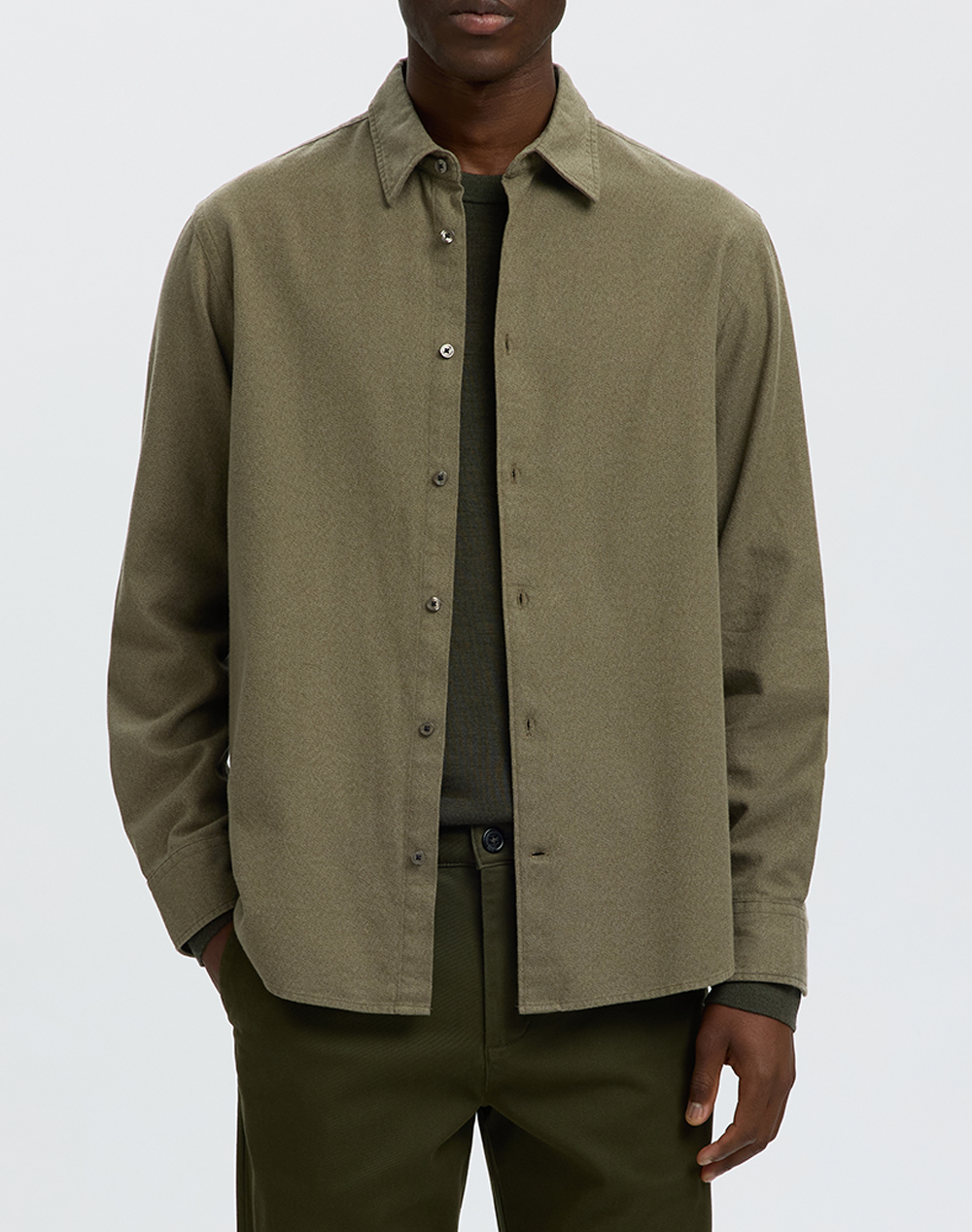 SELECTED SLHREGNOAH BRUSHED TWIST SHIRT LS NOOS