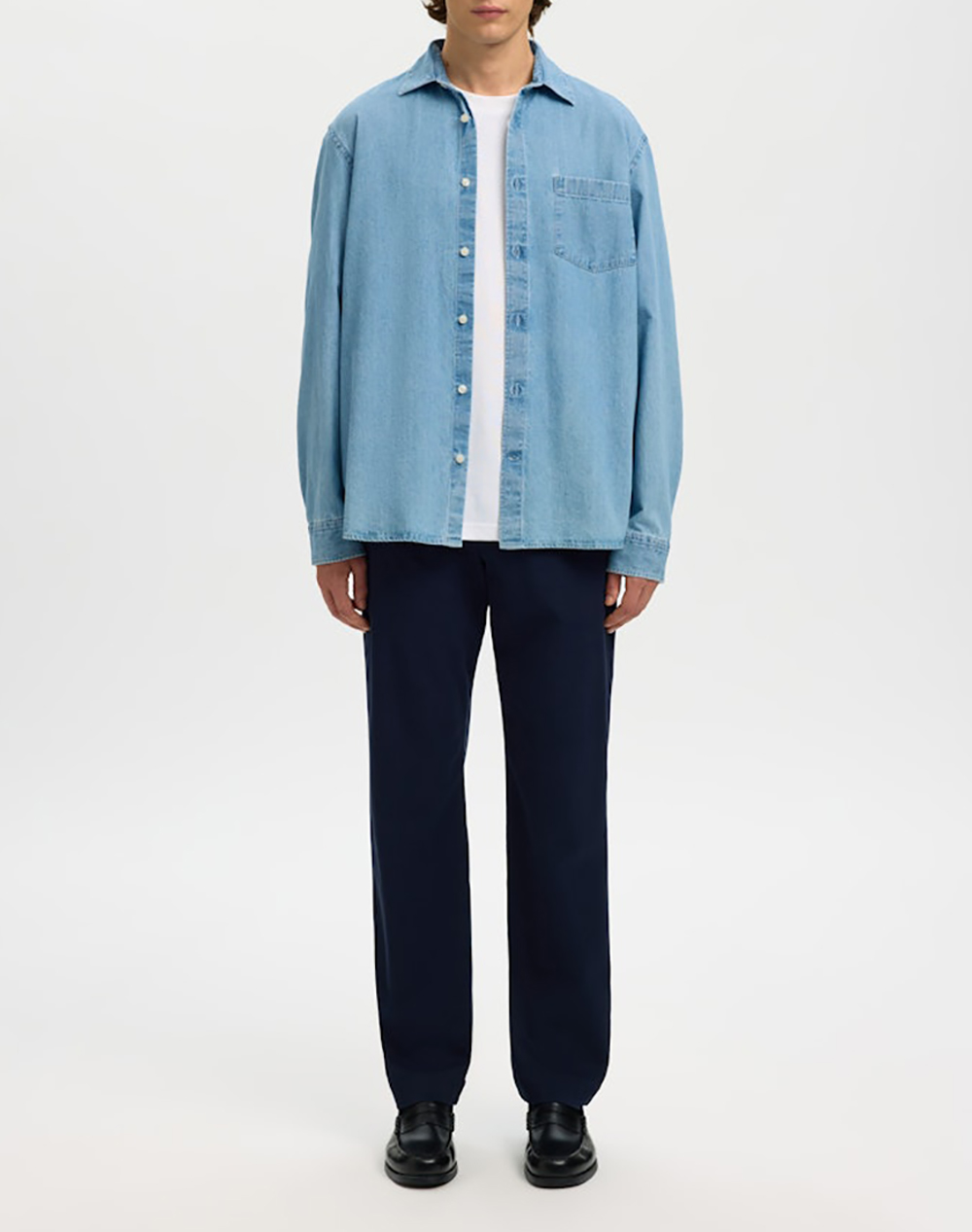 SELECTED SLMREGCLAUS CARLO DENIM LS SHIRT NOOS