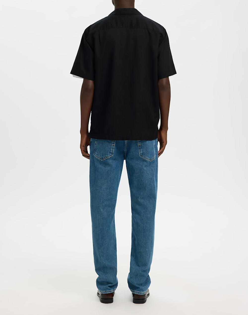 SELECTED SLMRLXCASPER CLAY LINENBLEND SS SHT NOOS