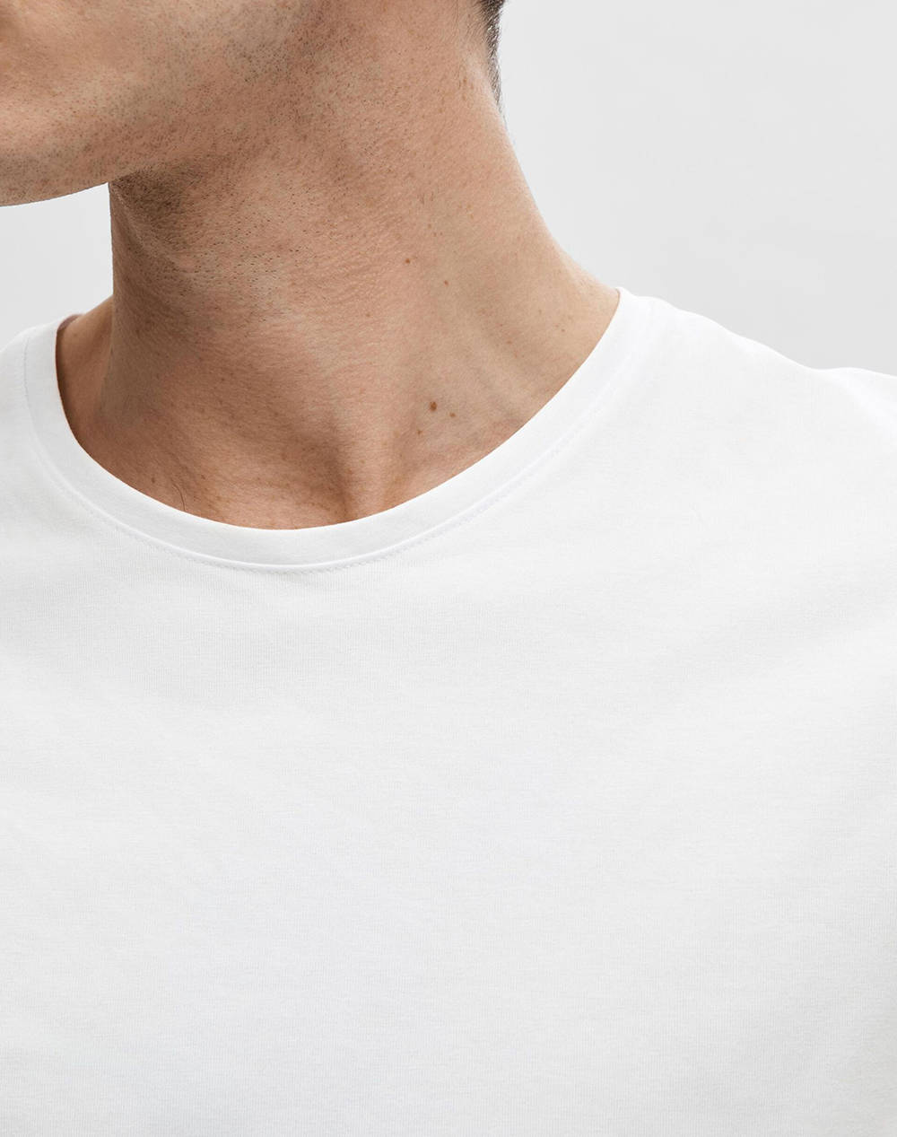 SELECTED SLHNEWPIMA SS O-NECK TEE NOOS
