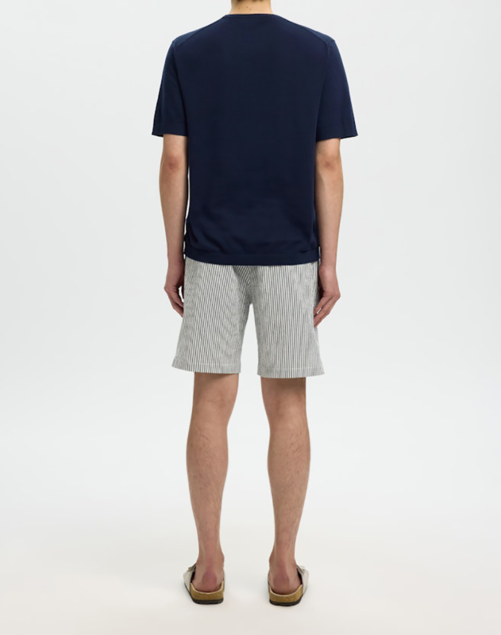 SELECTED SLMTORINO SS KNIT CREW NECK NOOS