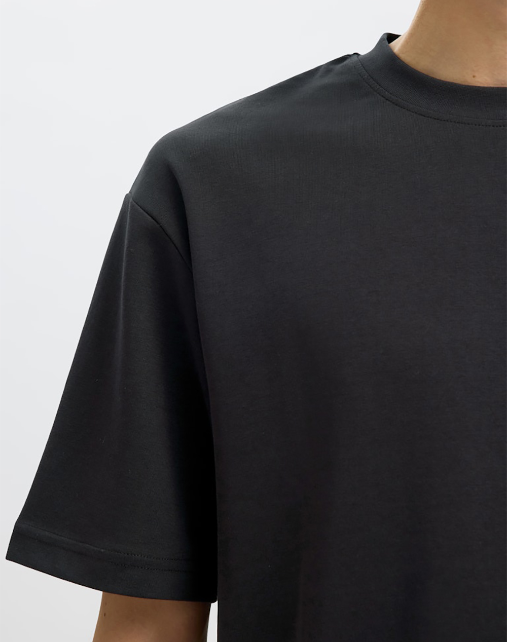 SELECTED SLMLOOSEOSCAR SS O-NECK TEE NOOS