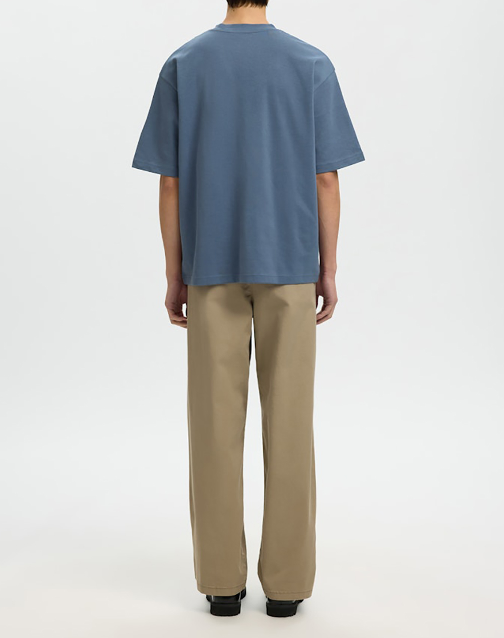 SELECTED SLMLOOSEOSCAR SS O-NECK TEE NOOS