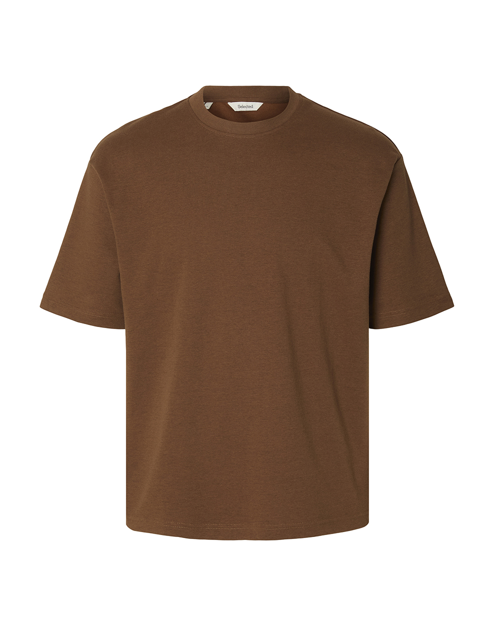 SELECTED SLMLOOSEOSCAR SS O-NECK TEE NOOS