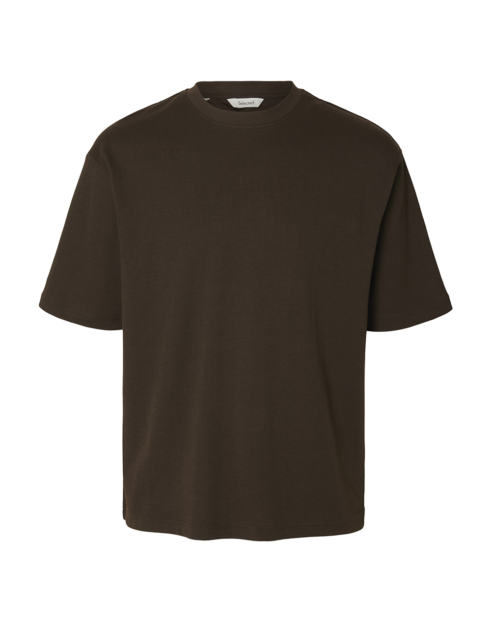 SELECTED SLMLOOSEOSCAR SS O-NECK TEE NOOS
