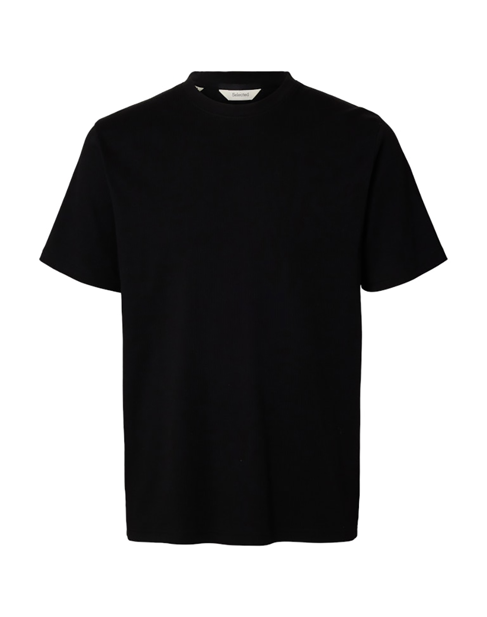 SELECTED SLMSPENCER RIB SS O-NECK TEE NOOS