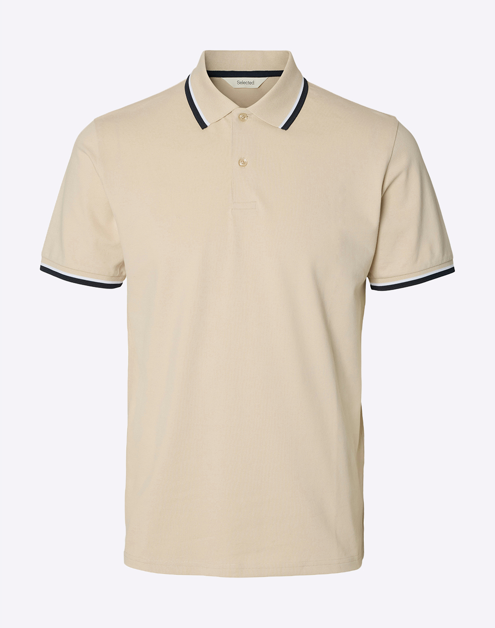 SELECTED SLMSLIM-ATLAS SPORT SS POLO NOOS