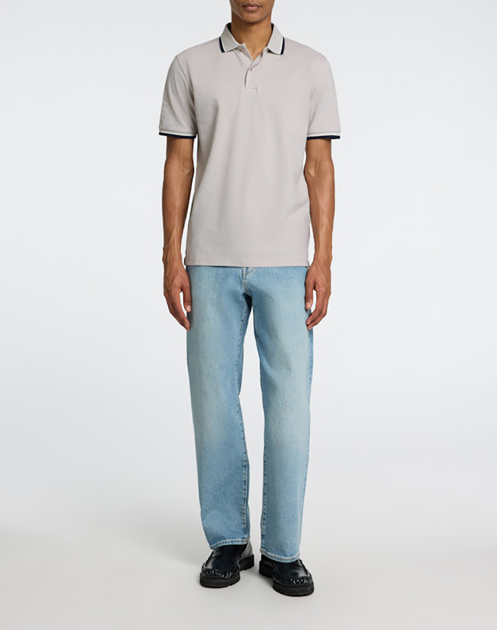 SELECTED SLMSLIM-ATLAS SPORT SS POLO NOOS