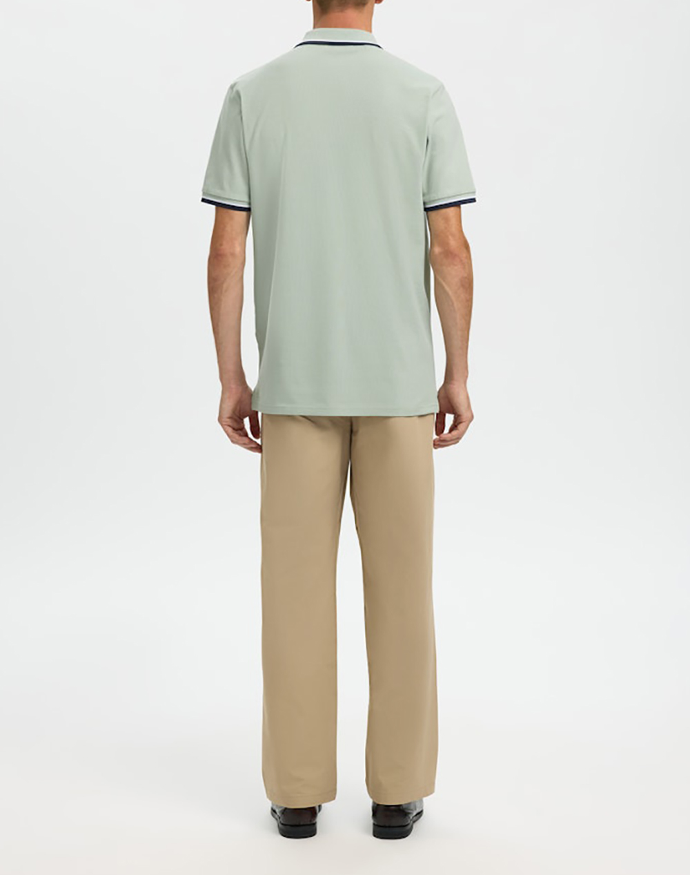 SELECTED SLMSLIM-ATLAS SPORT SS POLO NOOS