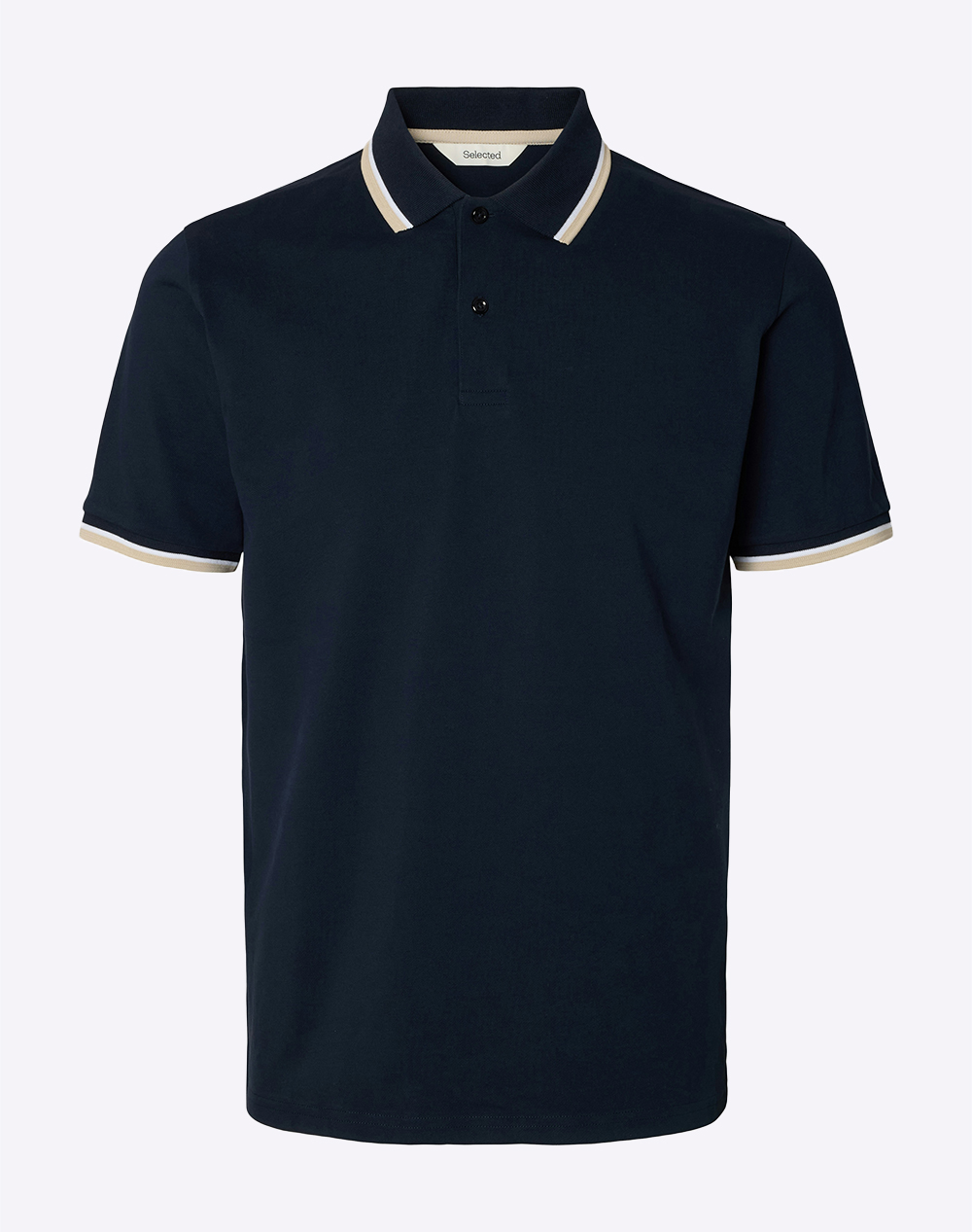 SELECTED SLMSLIM-ATLAS SPORT SS POLO NOOS