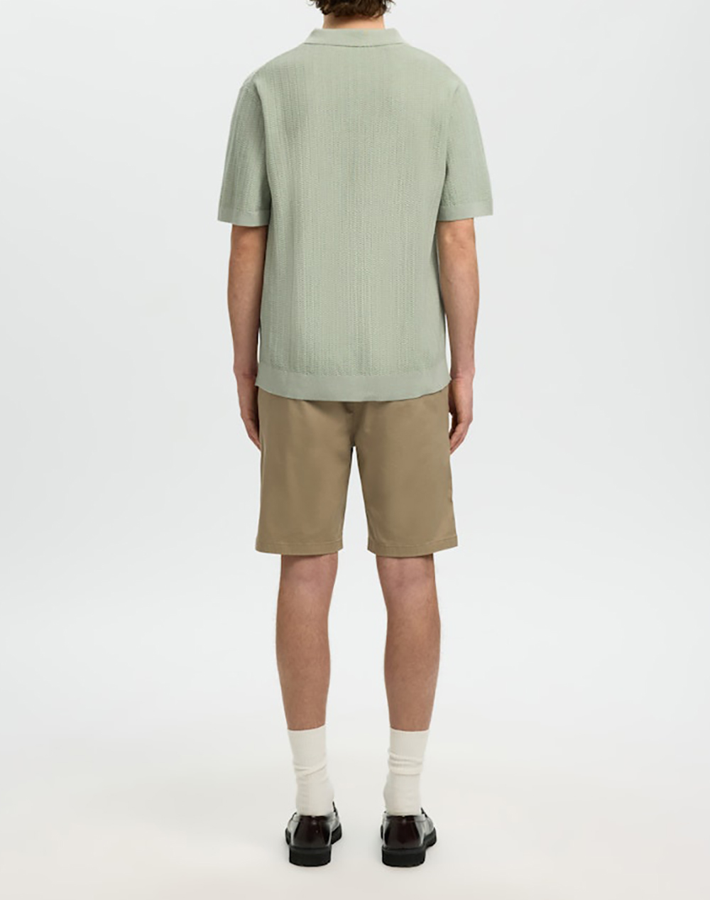 SELECTED SLHMATTIS SS LINEN BLEND STRUC POLO NOOS