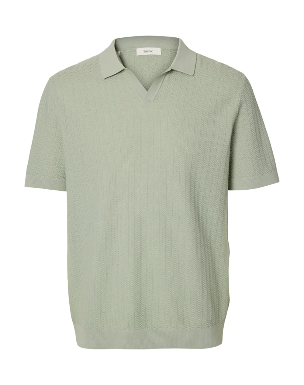 SELECTED SLHMATTIS SS LINEN BLEND STRUC POLO NOOS