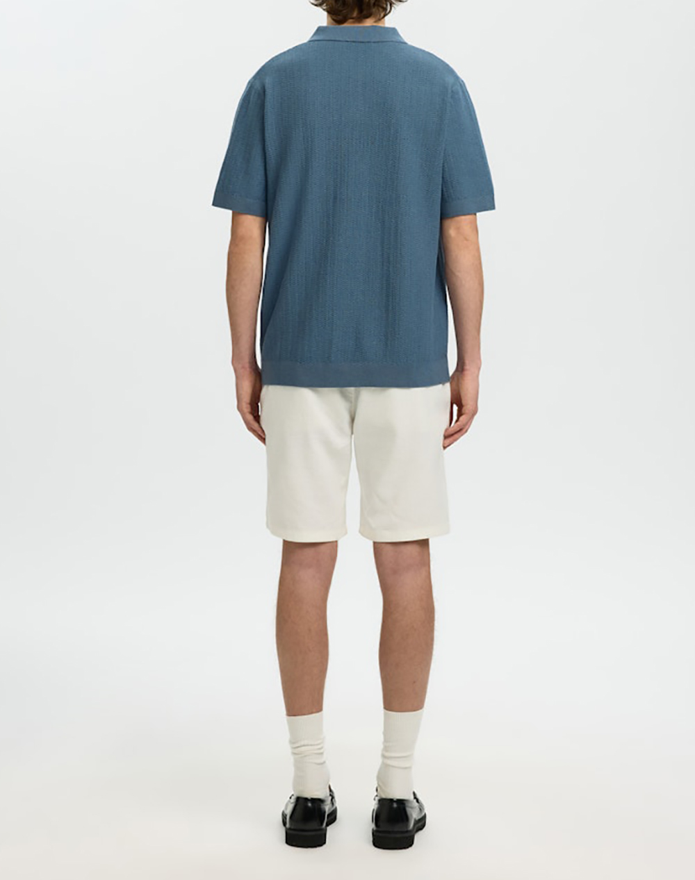 SELECTED SLHMATTIS SS LINEN BLEND STRUC POLO NOOS