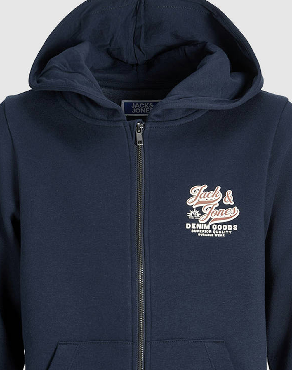JACK&JONES JJELOGO SWEAT ZIPHOOD 2COL NOOS JNR