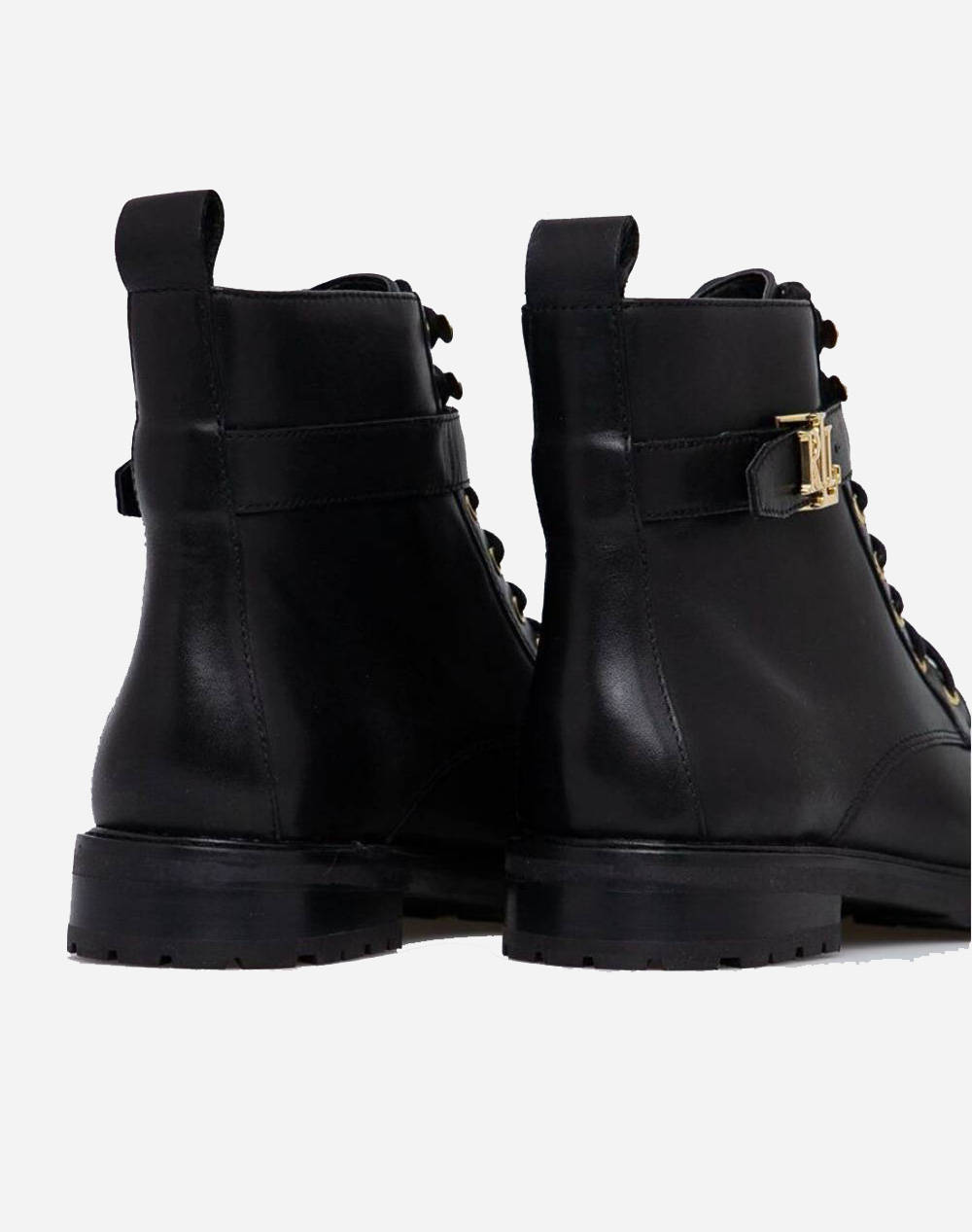 lauren ralph lauren black elridge leather boots
