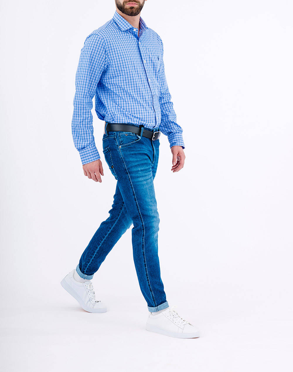 RALPH LAUREN CUESTPPCN-LONG SLEEVE-DRESS SHIRT