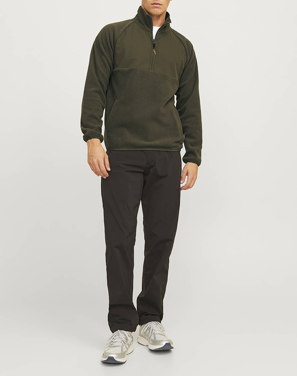 JACK&JONES JCOPEAK SWEAT HIGH NECK HALF ZIP