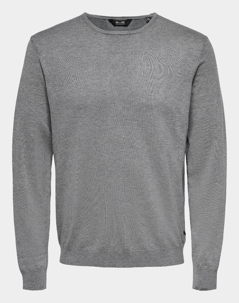 ONLY&SONS ONSWYLER LIFE REG 14 LS CREW KNIT NOOS
