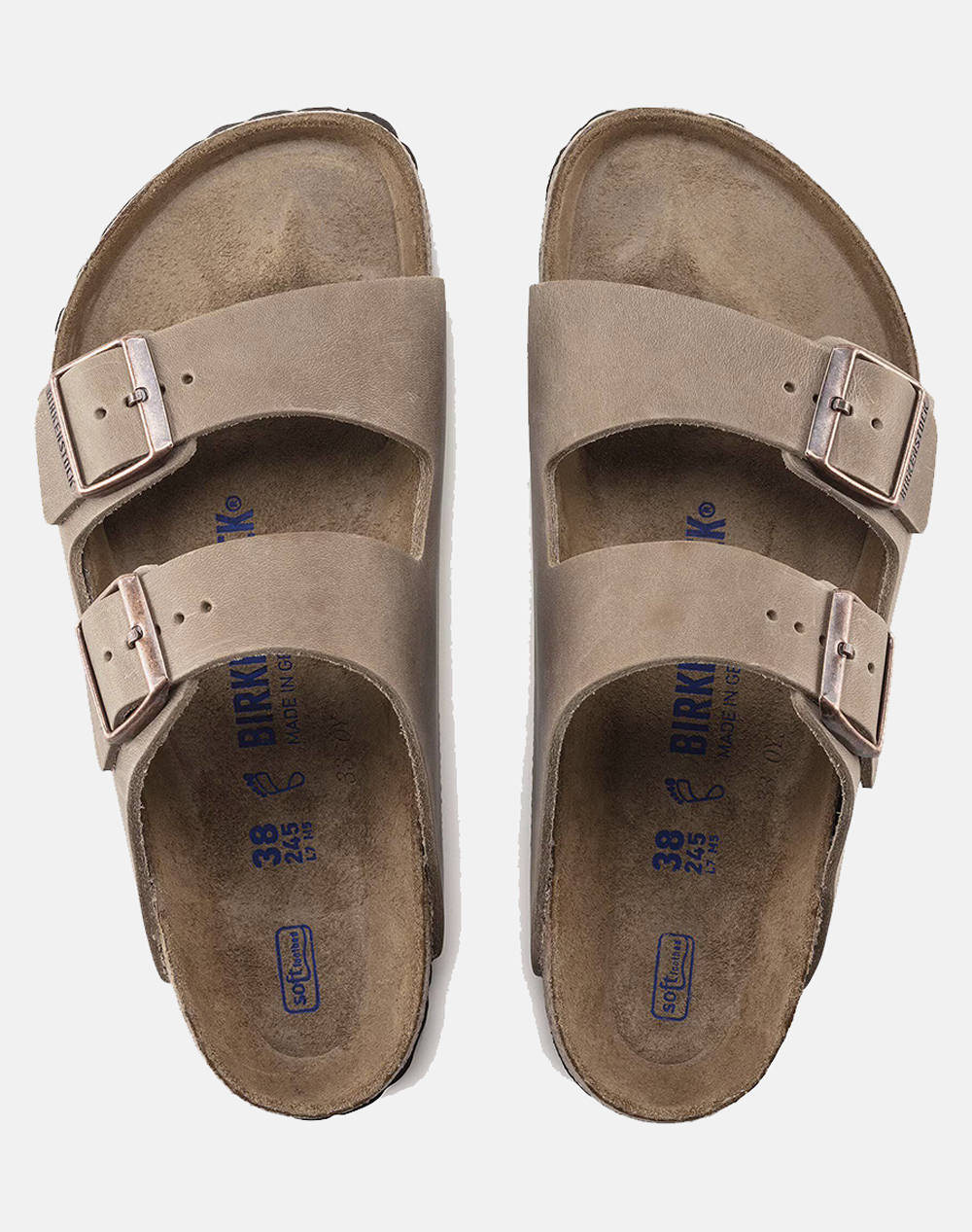 BIRKENSTOCK S26 LEATHER ARIZONA SFB LEOI TABACCO BROWN 35 - 50 REGULAR CORE ESSENTIAL ДАМСКИ UNISEX