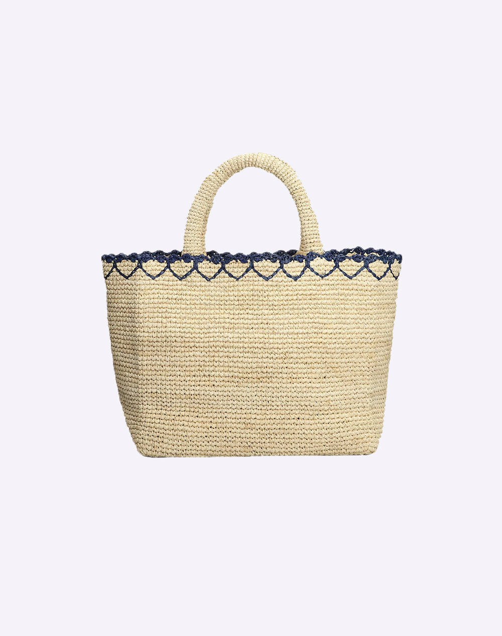 MC2 RAFFIA BEACH MID-BEACH BAG IN RAFFIA-HEART BORDER 1041 EMB (Размери: 36 x 23см.)