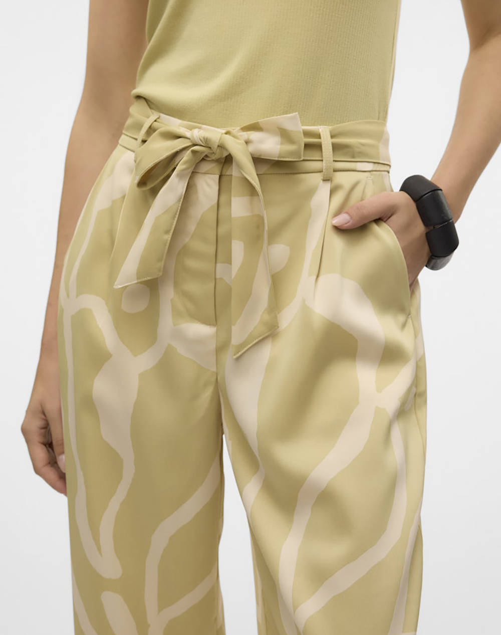 AWARE BY VERO MODA VMPAIGE HW WIDE BELT PANT VMA