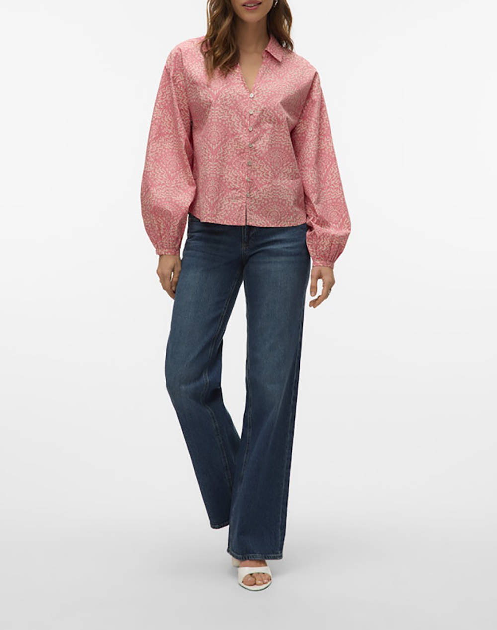 AWARE BY VERO MODA VMPAMMI LS V-NECK TOP VMA