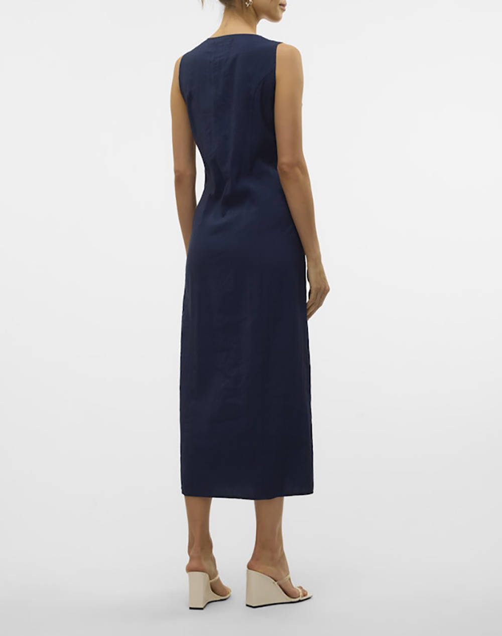 AWARE BY VERO MODA VMROSIE SL V-NECK 7/8 DRESS VMA