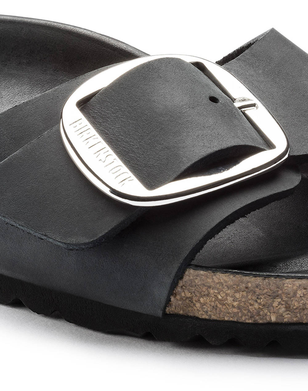 BIRKENSTOCK F25 LEATHER MADRID BIG BUCKLE LEOI BLACK HEX 35 - 43 NARROW CORE ESSENTIAL ДАМСКИ ОБУВКИ