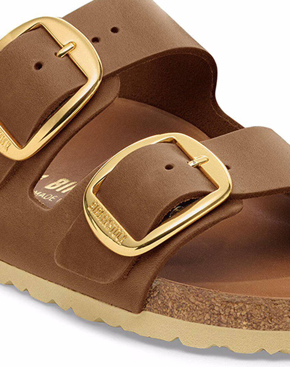 BIRKENSTOCK F25 LEATHER ARIZONA BIG BUCKLE LEOI COGNAC HEX 35 - 43 NARROW CORE ESSENTIAL ДАМСКИ ОБУВКИ