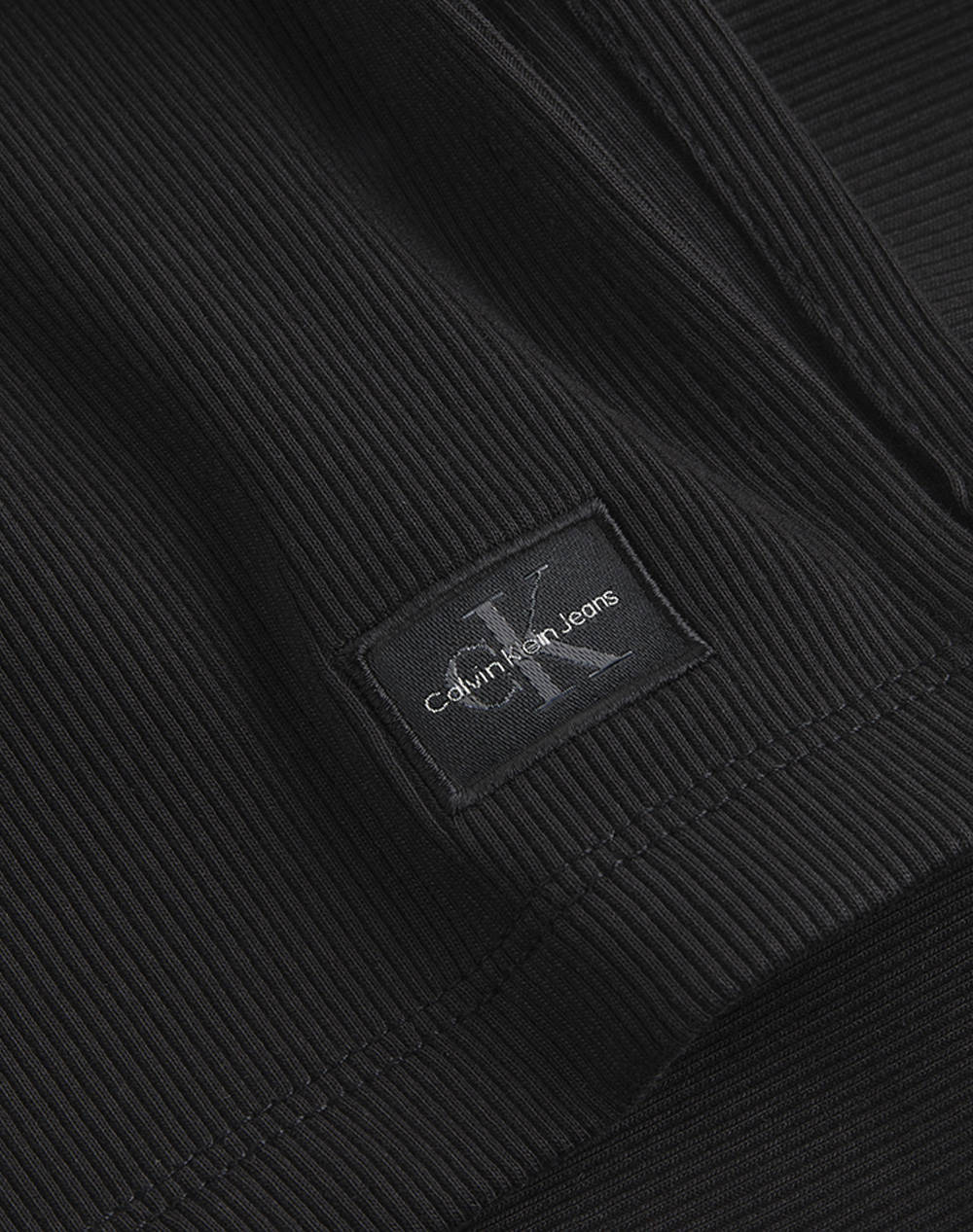 CALVIN KLEIN JEANS WOVEN LABEL RIB SKIRT