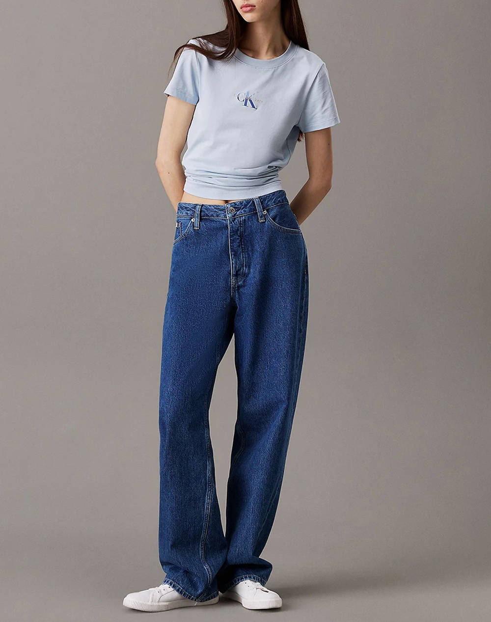 CALVIN KLEIN JEANS GRADIENT MONOLOGO SLIM TEE