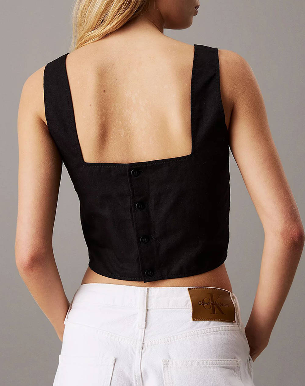 CALVIN KLEIN SOFT LINEN TOP