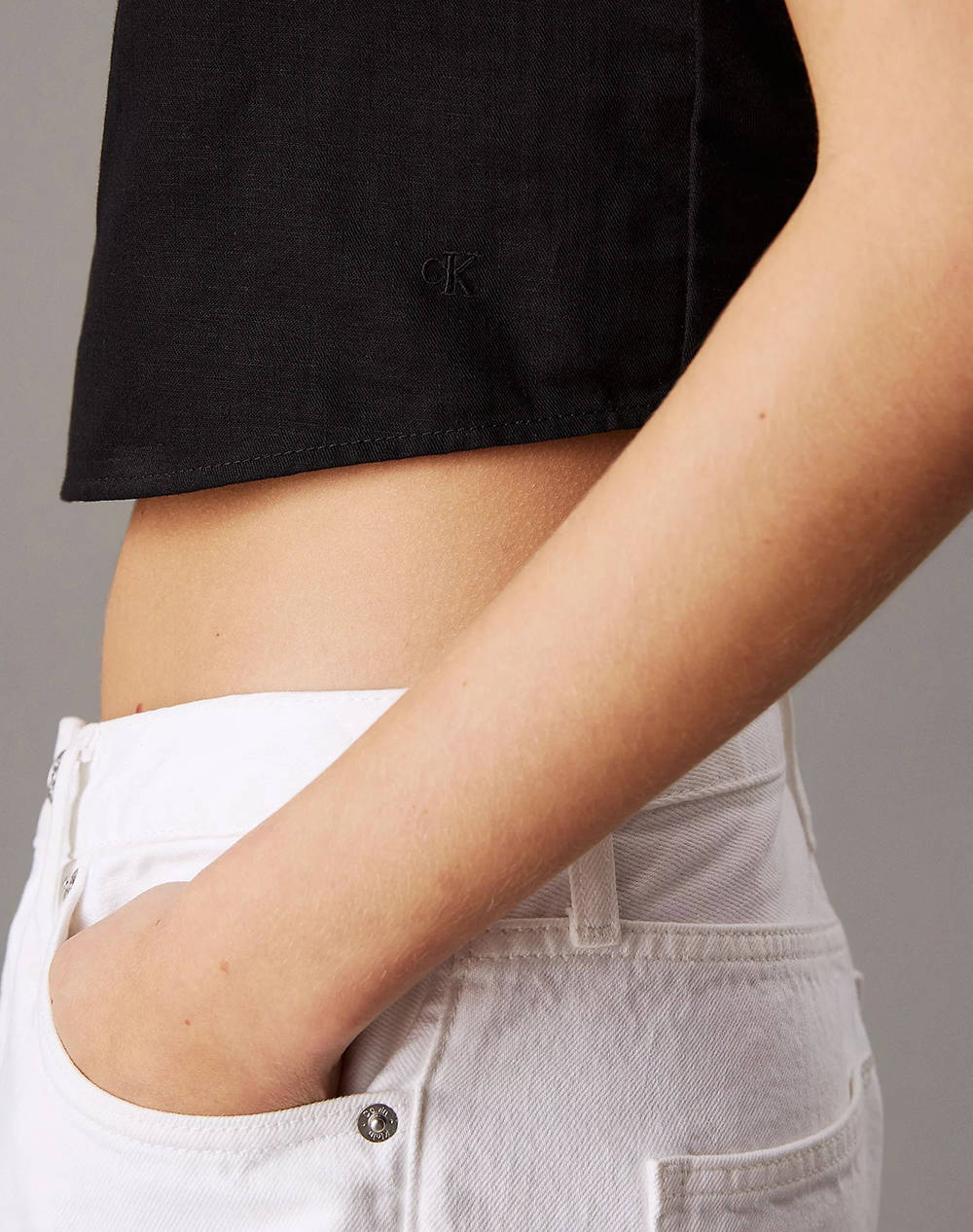 CALVIN KLEIN SOFT LINEN TOP