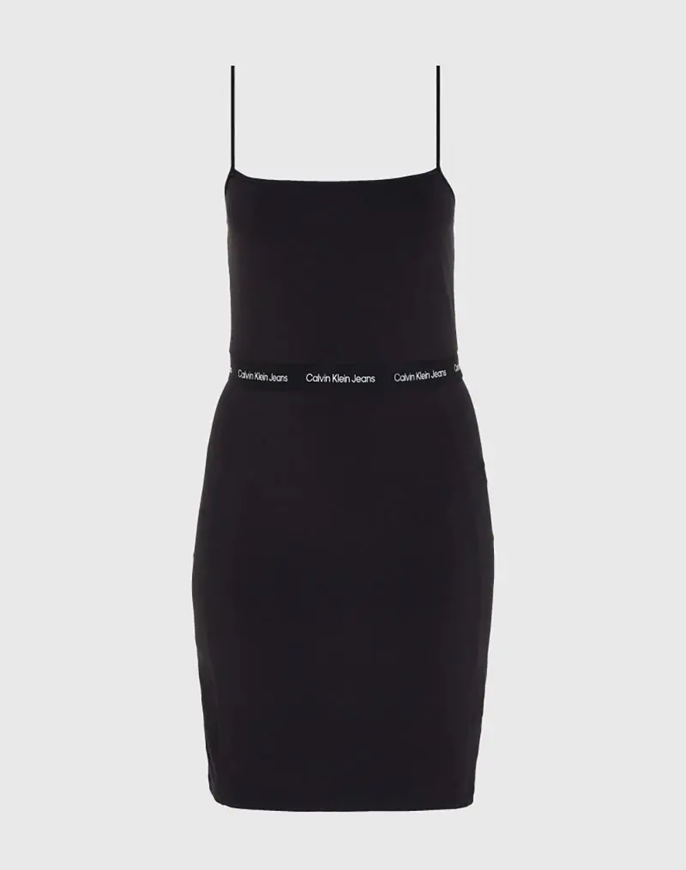 CALVIN KLEIN LOGO TAPE STRAPPY DRESS