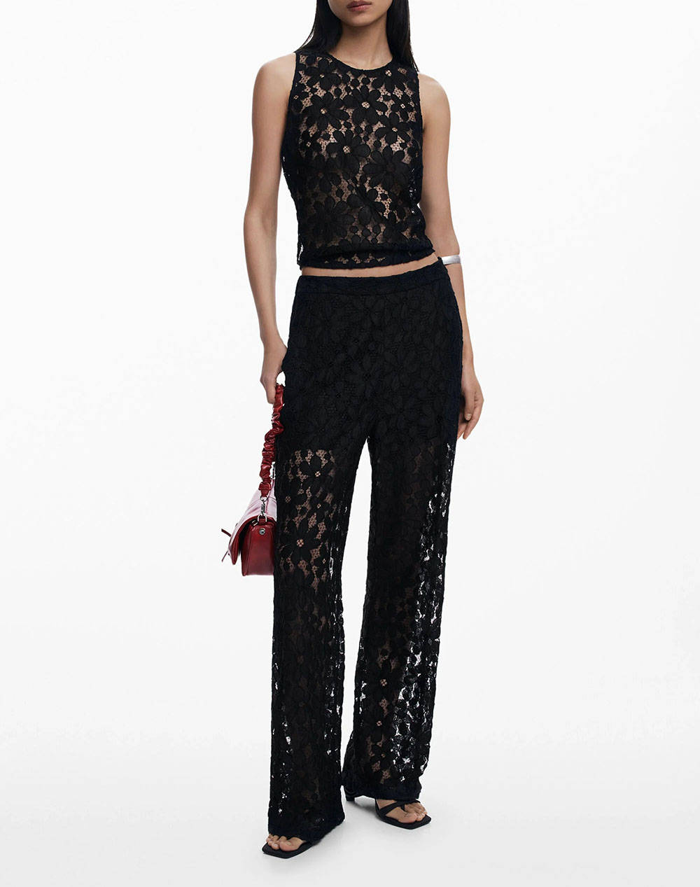 DESIGUAL D2 PANT_LACELONG ДАМСКИ ПАНТАЛОНИ