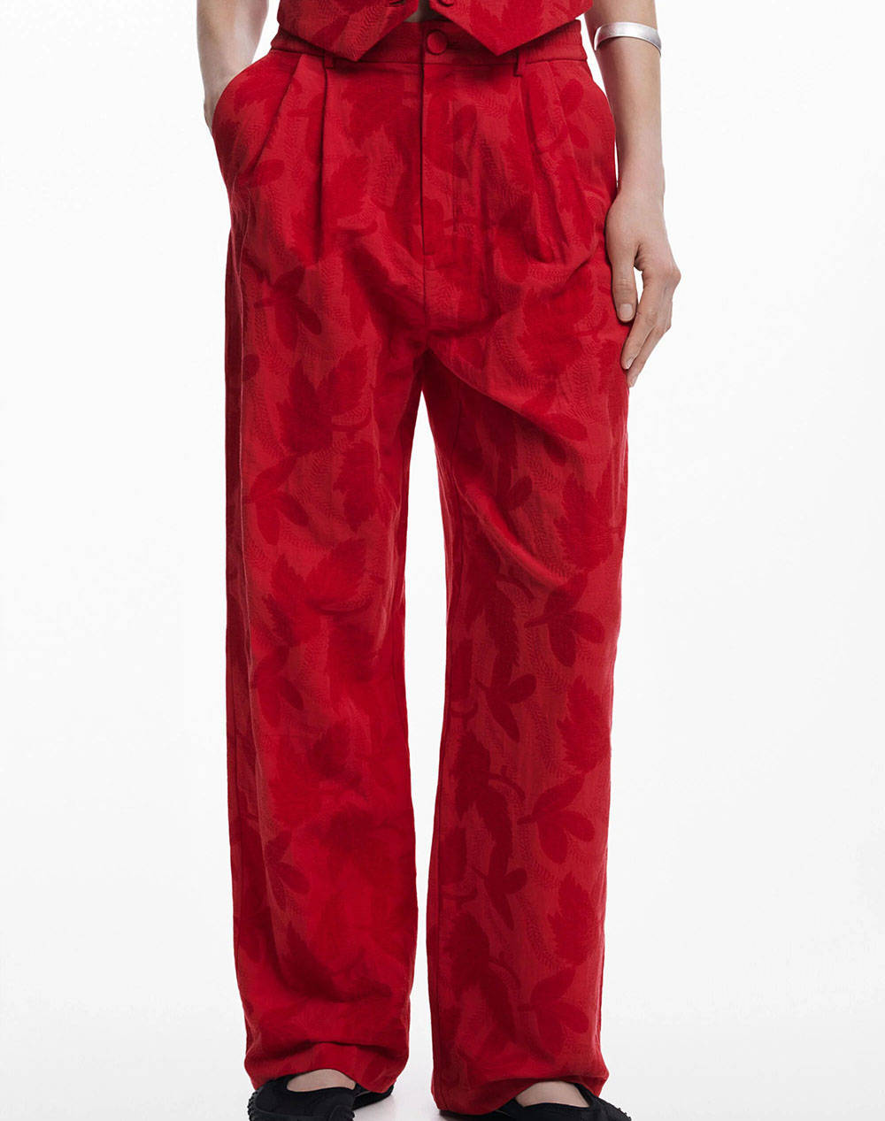 DESIGUAL D2 PANT_SUITROJO ДАМСКИ ПАНТАЛОНИ