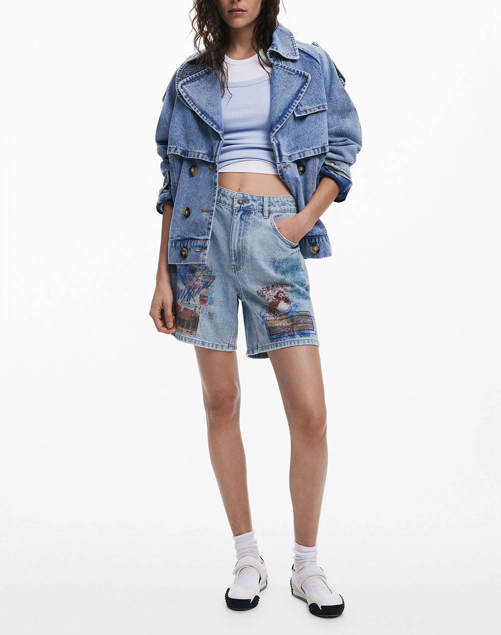 DESIGUAL D2 DENIM_INIDAN ДАМСКИ ПАНТАЛОНИ