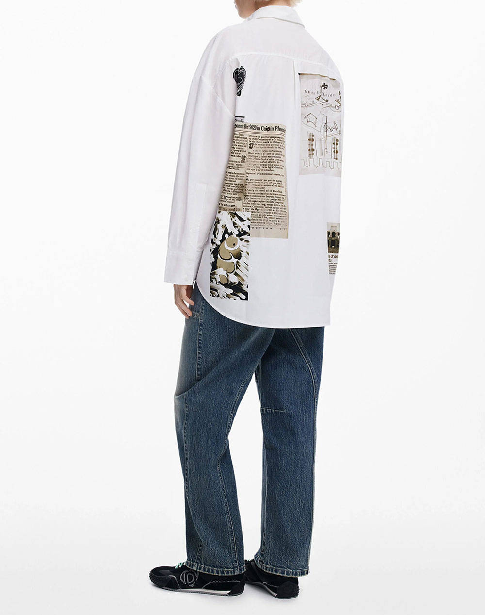 DESIGUAL D2 SHIRT_RECORTES_LACROIX ДАМСКА РИЗА