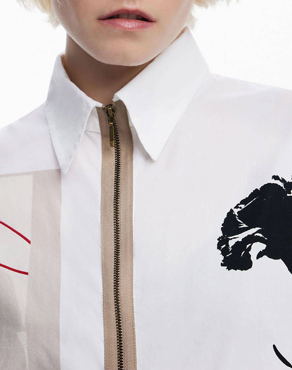 DESIGUAL D2 SHIRT_RECORTES_LACROIX ДАМСКА РИЗА