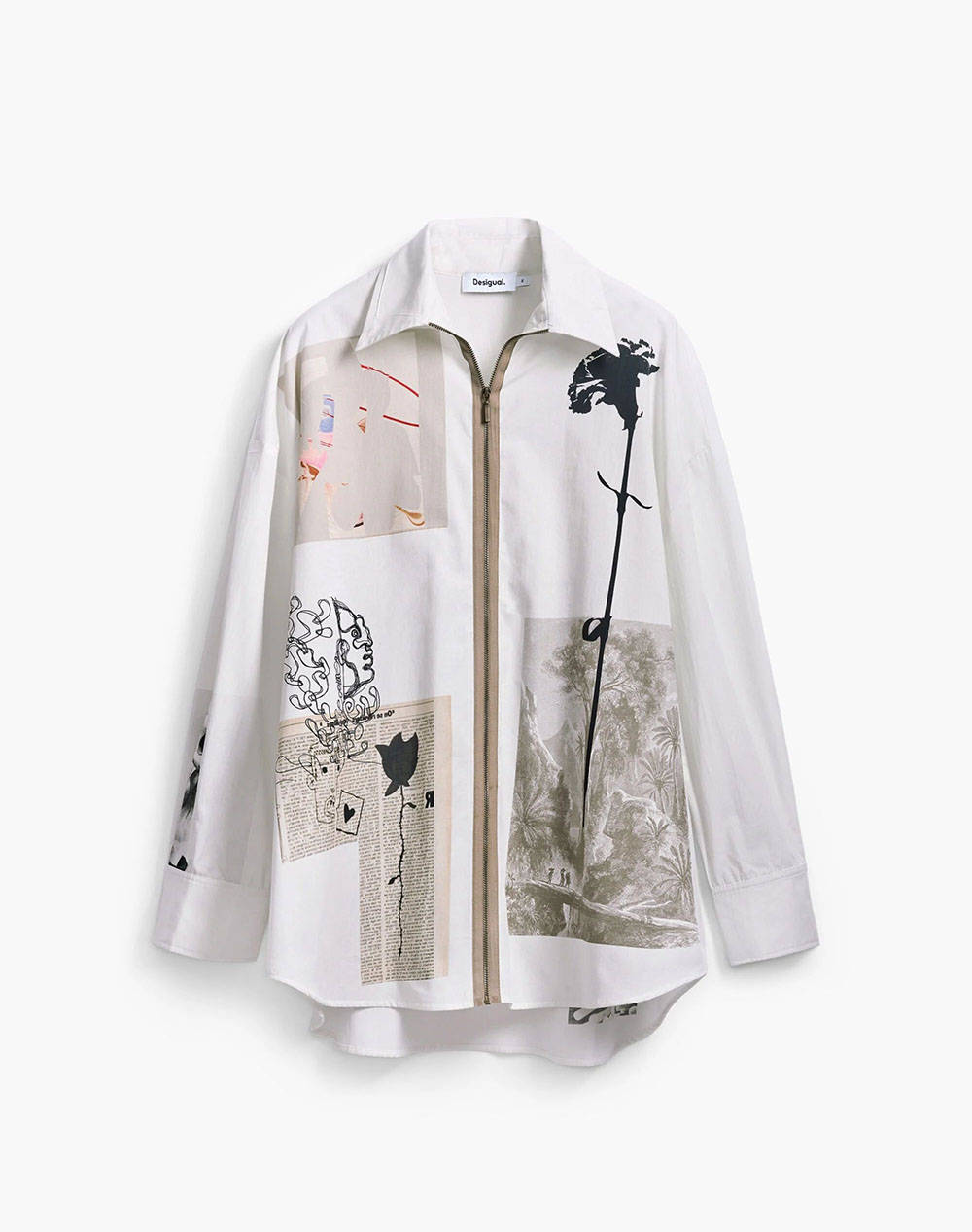 DESIGUAL D2 SHIRT_RECORTES_LACROIX ДАМСКА РИЗА