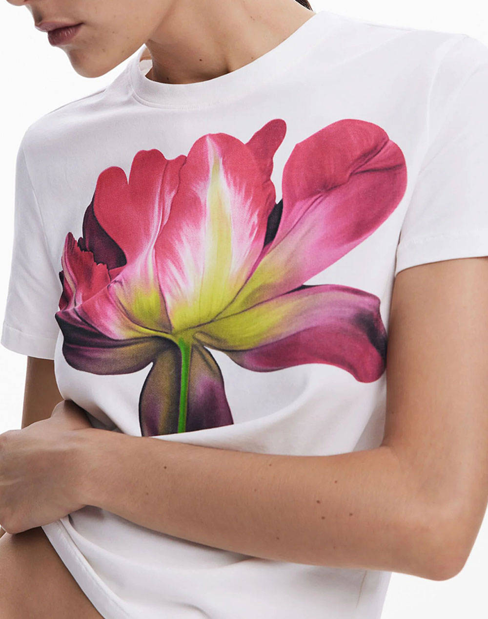 DESIGUAL D2 TS_PLATA ДАМСКА ТЕНИСКА