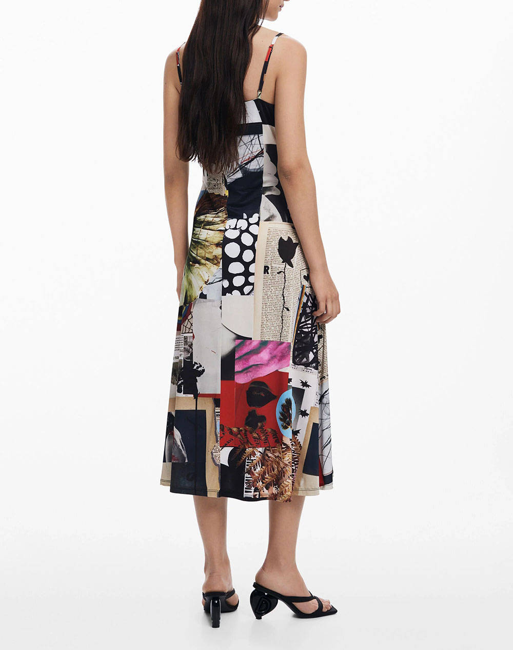 DESIGUAL D2 VEST_NEWSPAPER COL ДАМСКА РОКЛЯ
