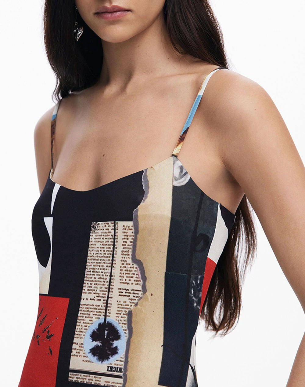 DESIGUAL D2 VEST_NEWSPAPER COL ДАМСКА РОКЛЯ