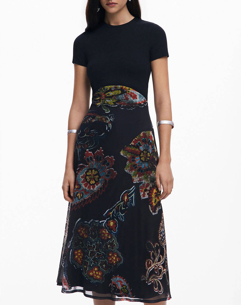 DESIGUAL D2 VEST_PAISLEY MESH_LACROIX ДАМСКА РОКЛЯ