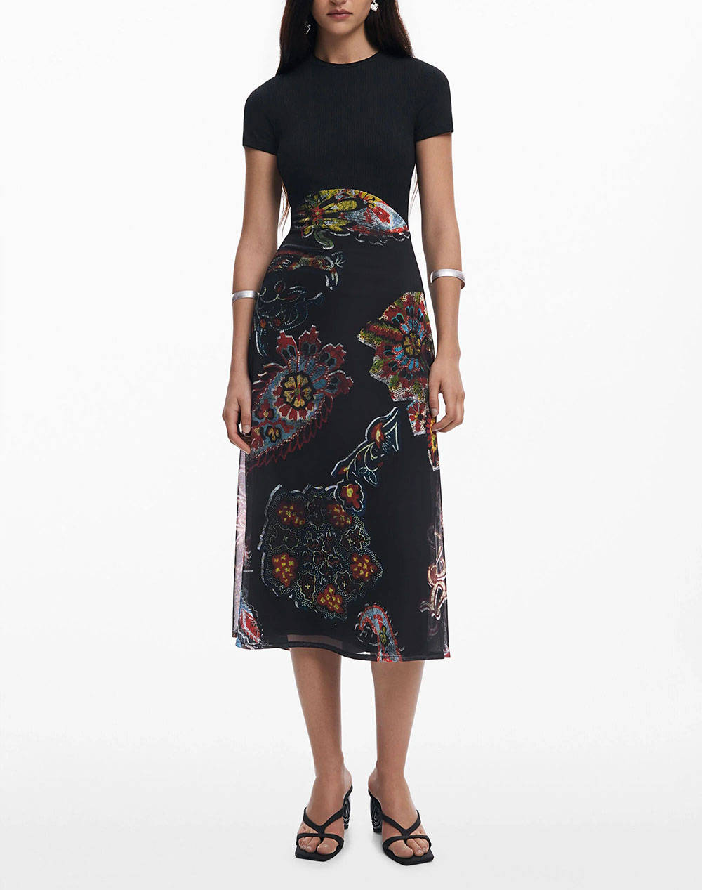 DESIGUAL D2 VEST_PAISLEY MESH_LACROIX ДАМСКА РОКЛЯ