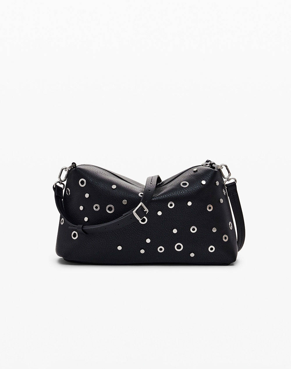 DESIGUAL D2 BAG_REBEL BERGAMO BLACK ДАМСКА ЧАНТА (Размери: 30 x 17 x 11см.)