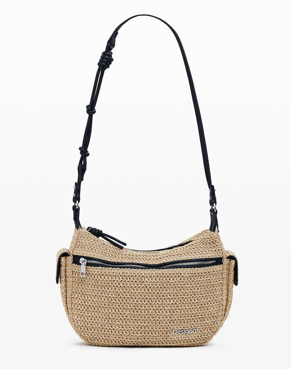 DESIGUAL D2 BAG_HALF LOGO RAFFIA AS ДАМСКА ЧАНТА