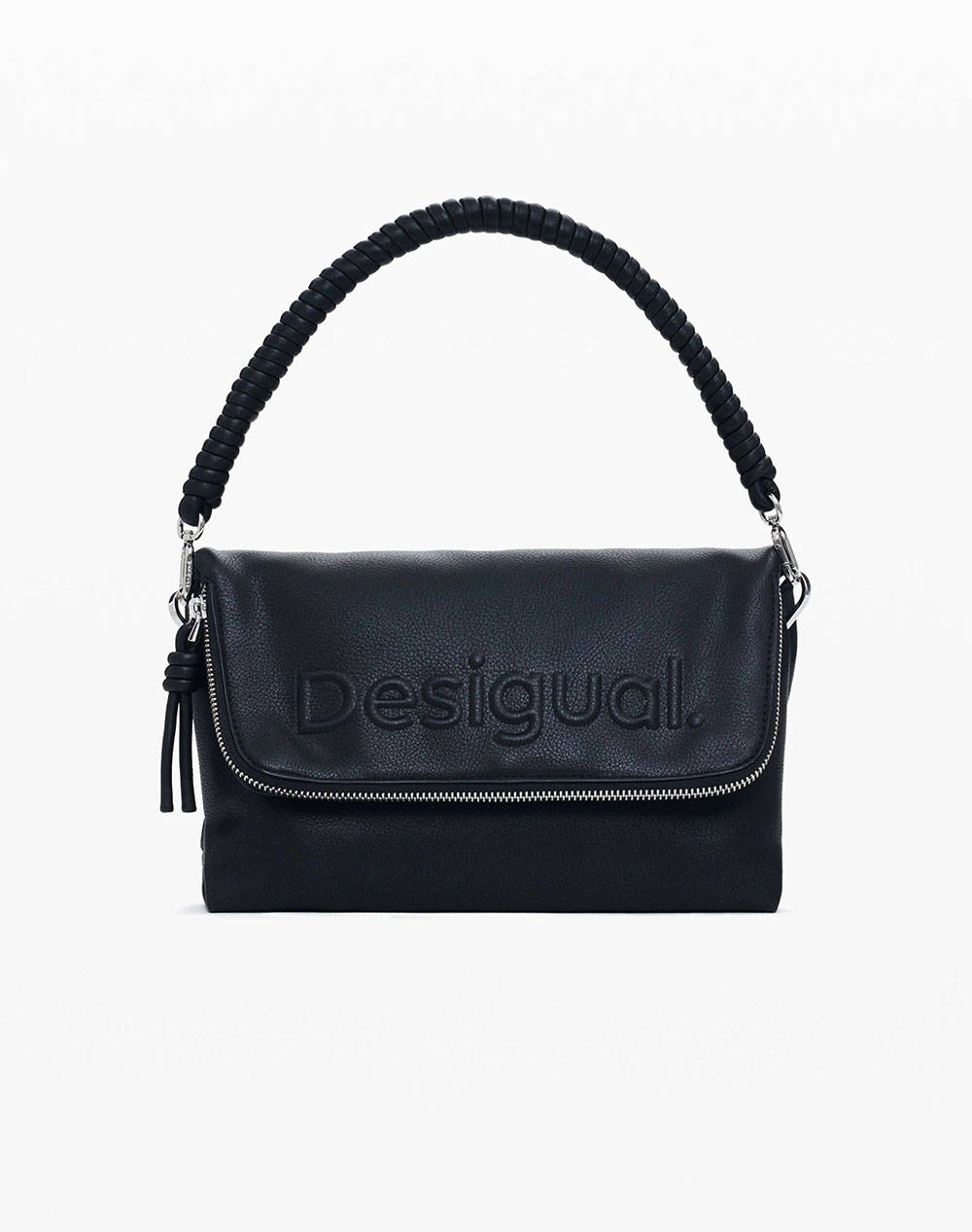 DESIGUAL D2 BAG_HALF VENECIA 3.0 BLAC ДАМСКА ЧАНТА (Размери: 26 x 18 x 12см.)