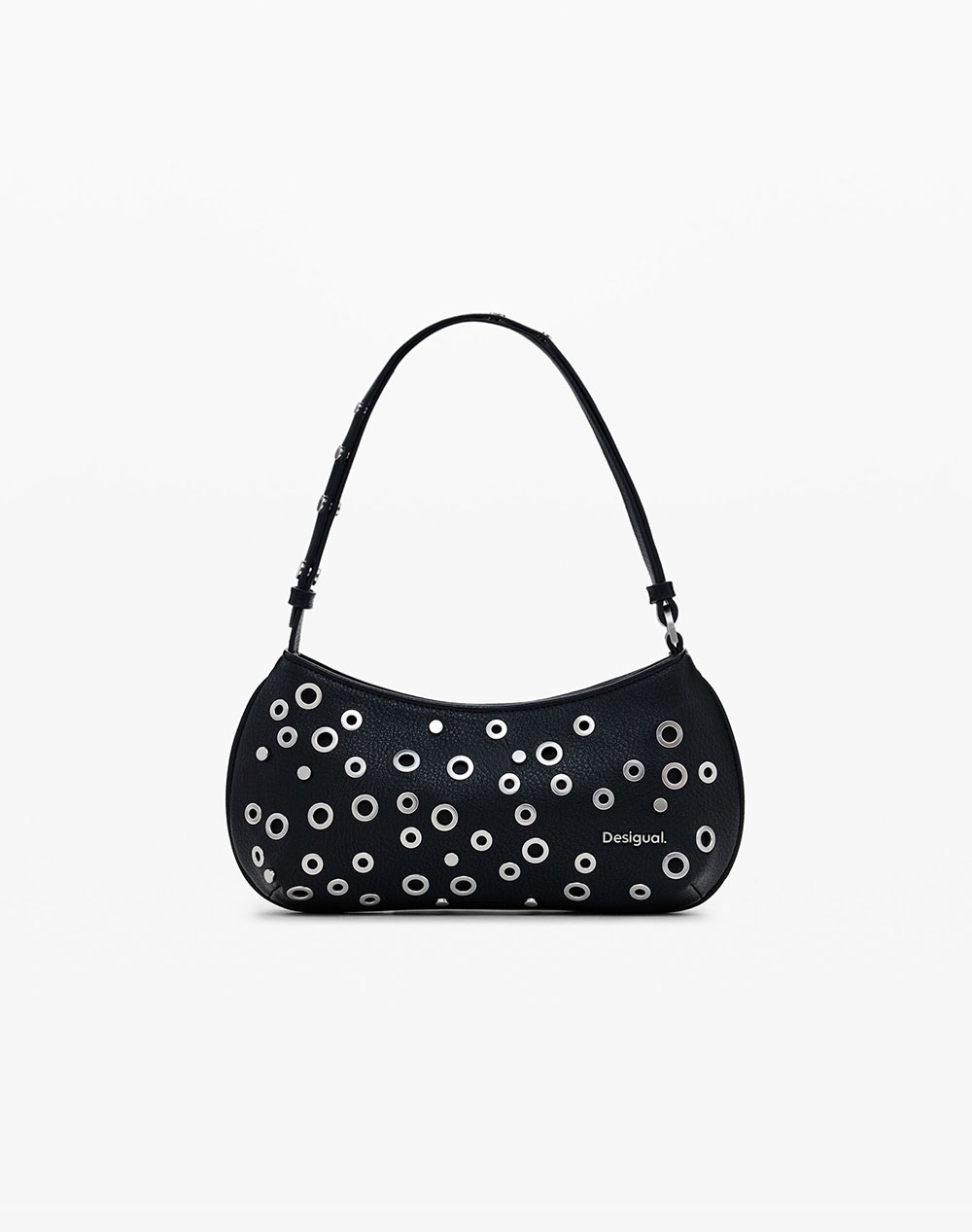 DESIGUAL D2 BAG_REBEL ALSACIA BLACK ДАМСКА ЧАНТА (Размери: 30 x 15 x 6см.)
