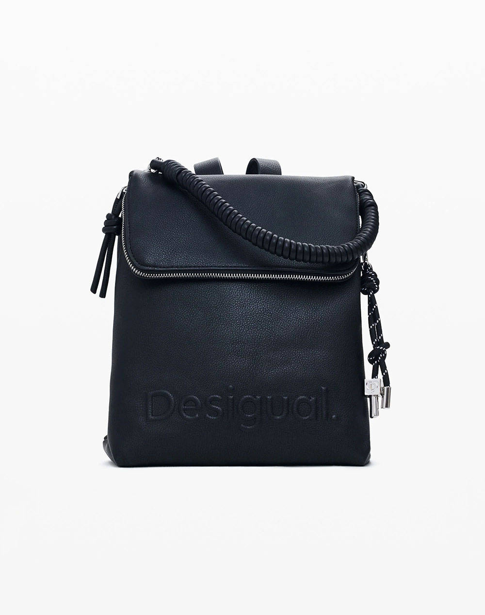 DESIGUAL D2 BACK_HALF HAMPTON BLACK ДАМСКА ЧАНТА (Размери: 27 x 30 x 12см)